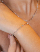 Sterling Silver Oval & Round Open Link Chain Bracelet