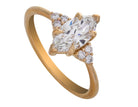 1 1/10ct. t.w. Marquise Cut Newborn Lab Created Diamond Engagement Ring in 14K Yellow Gold