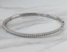 1ct. t.w. Newborn Lab Created Diamond Bangle Bracelet in 14K White Gold