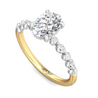 1/3ct. t.w. Diamond Engagement Ring in 14K White and Yellow Gold