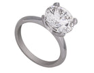 5ct. Round Cut Newborn Lab Created Diamond Solitaire Engagement Ring in 14K White Gold
