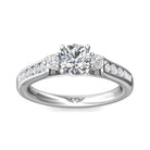1/2ct. t.w. Round Cut Diamond Engagement Ring in 14K White Gold