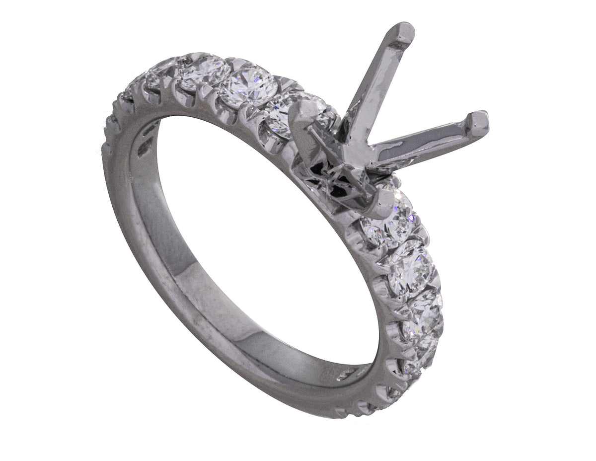 1 1/10ct. t.w. Diamond Engagement Ring in 14K White Gold