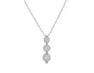 1/2ct. t.w. 3-Stone Diamond Pendant in 14K White Gold