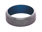 Tantalum and Stone Blue Cerakote Sleeve Gents Ring