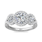 1 1/8ct. t.w. Round Diamond Engagement Ring in 14K White Gold