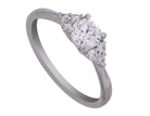 5/8ct. t.w. Round Cut Diamond Engagement Ring in 14K White Gold
