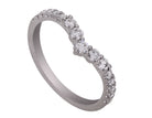 1/3ct. t.w. Chevron Diamond Anniversary Ring in 14K White Gold