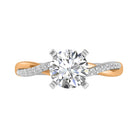 1/10ct. t.w. Diamond Engagement Ring in 14K White and Yellow Gold