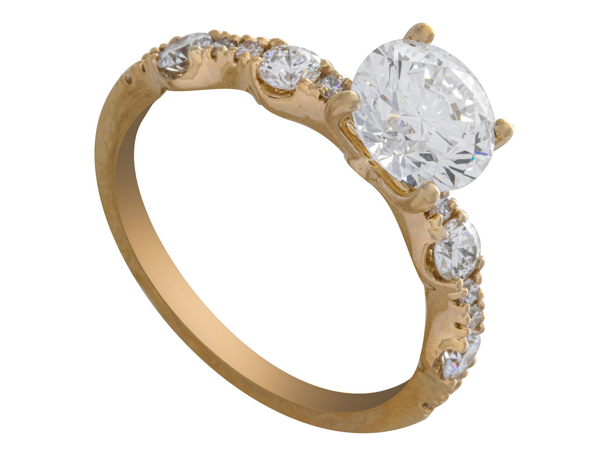 2ct. t.w. Newborn Lab Created Diamond Engagement Ring in 14K White Gold