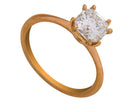 1.43ct. Kessler Square Radiant Cut Solitaire Engagement Ring in 14K Yellow Gold