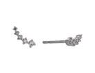 1/10ct. t.w. Diamond Climber Earrings in 10K White Gold