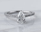 1 1/4ct. t.w. Pear Cut Diamond Engagement Ring in 14K White Gold