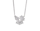 1 1/10ct. t.w. Mixed Shape Cluster Diamond Pendant in 14K White Gold