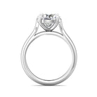 4.5mm Solitaire Engagement Ring in 14K White Gold