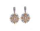 14K White & Yellow Gold Fashion Earrings