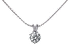 1 1/2ct. Newborn Lab Created Diamond Pendant in 14K White Gold