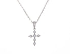 1/5ct. t.w. Diamond Cross Pendant in 10K White Gold