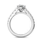 1/2ct. t.w. Round Cut Diamond Engagement Ring in 14K White Gold