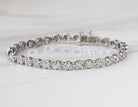 1ct. t.w. Round Cut Newborn Lab Created Diamond Bracelet in Sterling Silver