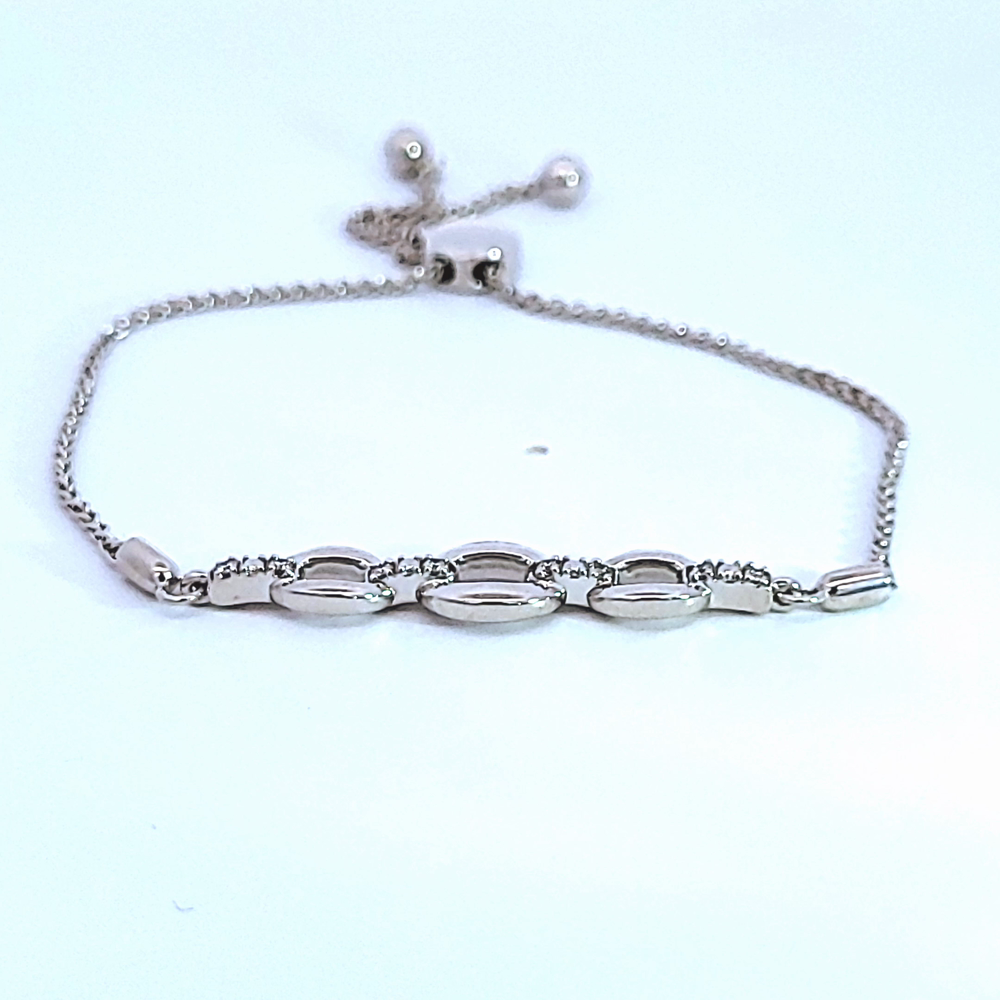 1/14ct. t.w. DIamond Bolo Bracelet in Sterling Silver
