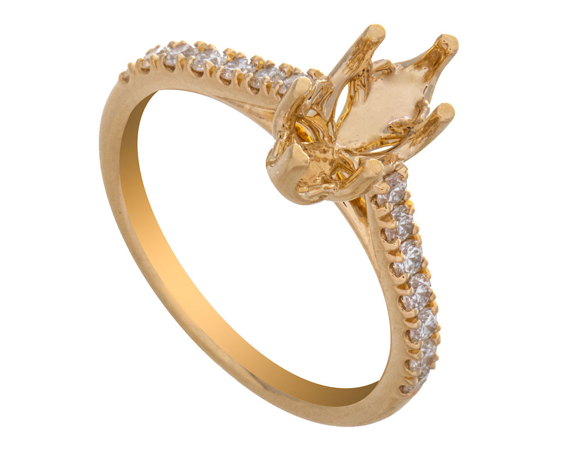 1/3ct. t.w. Diamond Engagement Ring in 14K Yellow Gold