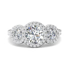 1 1/8ct. t.w. Round Diamond Engagement Ring in 14K White Gold