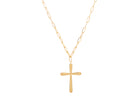 18" Cross Pendant in 14K Yellow Gold