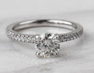 1 1/6ct. t.w. Round Cut Diamond Engagement Ring in 14K White Gold