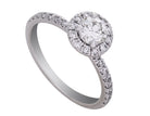 1ct. t.w. Round Cut Diamond Engagement Ring in 14K White Gold