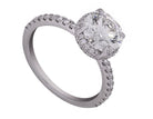 2 2/5ct. t.w. Round Cut Newborn Lab Created Diamond Engagement Ring in 14K White Gold