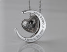 .05ct. t.w. Diamond 'Love U to the moon & back' Pendant in Sterling Silver