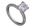2ct. Cushion Cut Newborn Lab Created Solitaire Engagement Ring in 14K White Gold