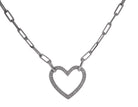 1/10ct. t.w. Diamond Heart Pendant in Sterling Silver
