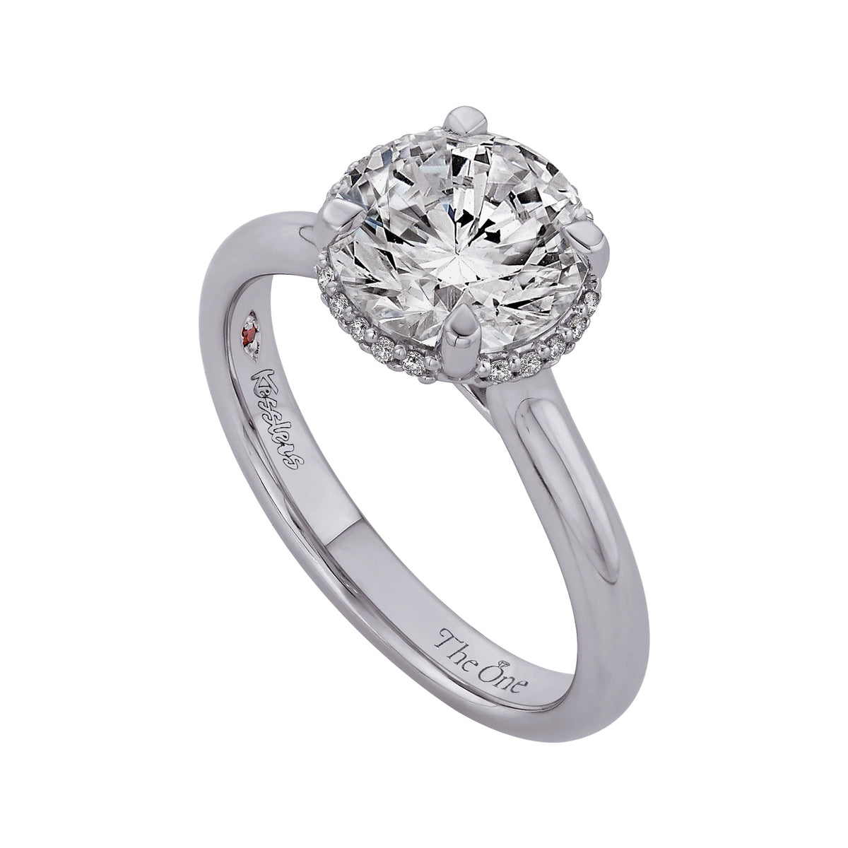 1/7ct. t.w. Diamond Engagement Ring in 14K White Gold