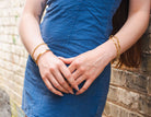 7.5" Gold Ion-Plated Stainless Steel U-Link Bracelet