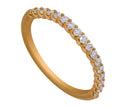 1/3ct. t.w. Chevron Diamond Anniversary Ring in 14K Yellow Gold