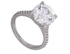 4 1/4ct. t.w. Round Cut Newborn Lab Created Diamond Engagement Ring in 14K White Gold