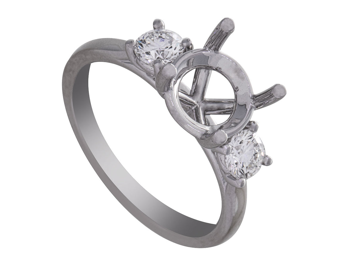 1/2ct. t.w. Diamond Engagement Ring in 14K White Gold