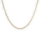20" Gold Ion-Plated Stainless Steel Diamond Cut Rollo Chain