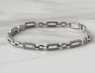 1/7ct. t.w. Paperclip Link Diamond Bracelet in Sterling Silver