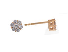 1/3ct. t.w. Diamond Cluster Earrings in 14K Yellow Gold