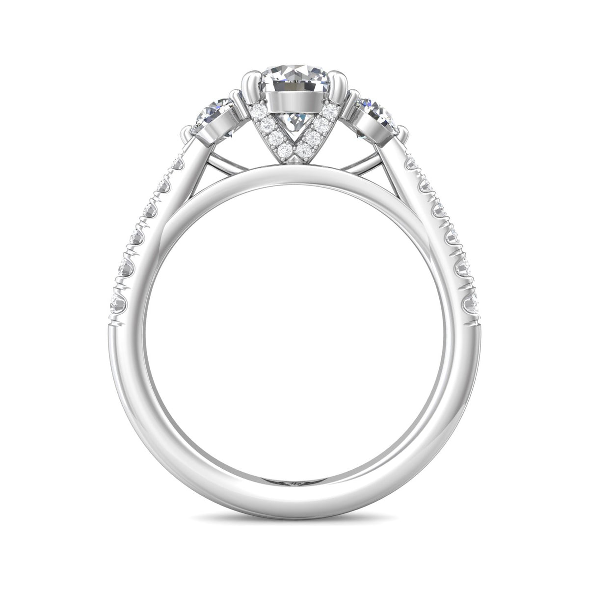 1/2ct. t.w. Diamond Engagement Ring in 14K White Gold