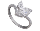 1 3/4ct. t.w. Newborn Lab Created Diamond 2-Stone Ring in 14K White Gold