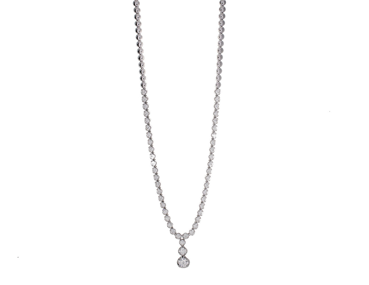 Lab Grown Diamond Pendant in 14K White Gold
