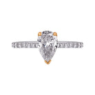 1/4ct. t.w. Diamond Engagement Ring in 14K White and Yellow Gold
