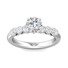 5/8ct. t.w. Round Cut Diamond Engagement Ring in 14K White Gold