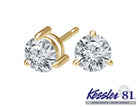 2/5ct. t.w. Kessler 81 Round Diamond Stud Earrings in 14K Yellow Gold