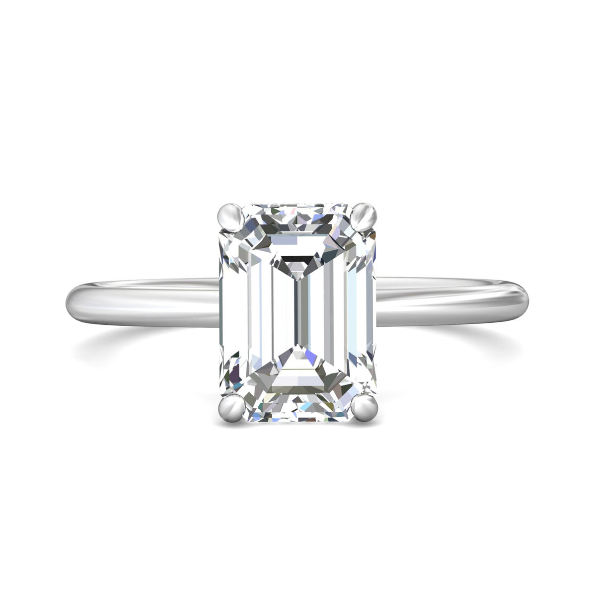 1/14ct. t.w. Diamond Engagement Ring in 14K White Gold