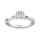 1/10ct. t.w. Diamond Engagement Ring in 14K White Gold